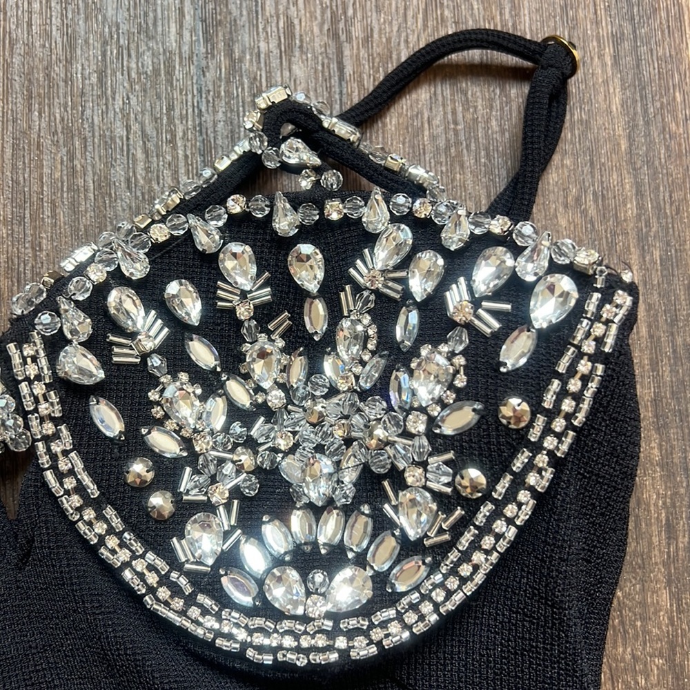 PatBo Black Jeweled Dress - Picture 8 of 13